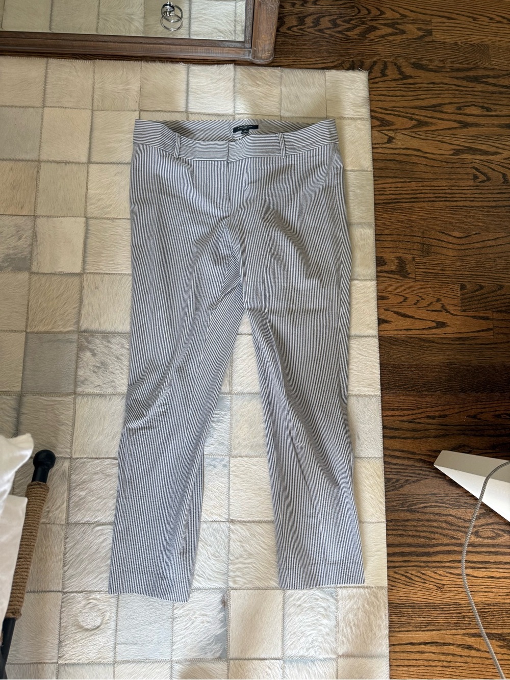 Ann Taylor Men's Gray Pinstripe Dress Pants